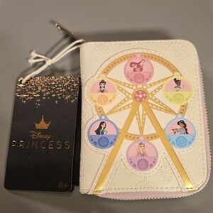 Loungefly Disney Princess Ferris Wheel Small Zip Wallet